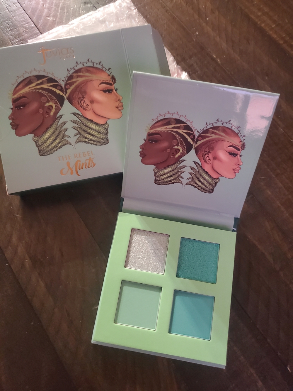 Juvia's Place The Rebel Mints Eyeshadow Quartet — Mint, Teal & Icy Silver
